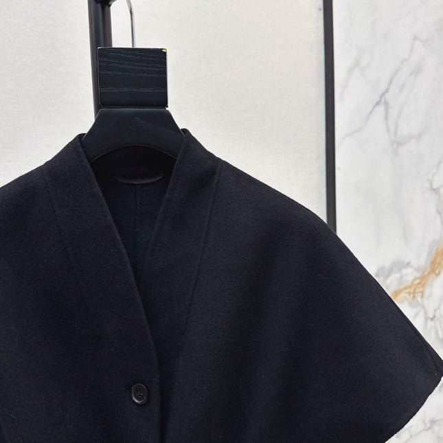 DIOR 25S SHORT DOUBLE-FACED KNIT COAT 586