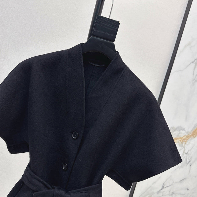 DIOR 25S SHORT DOUBLE-FACED KNIT COAT 586