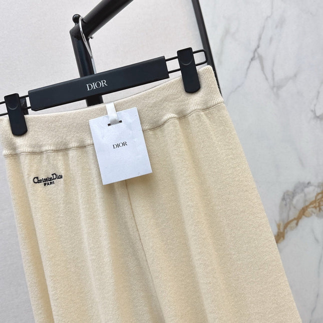 DIOR 25S WIDE-LEG CASHMERE PANTS 570