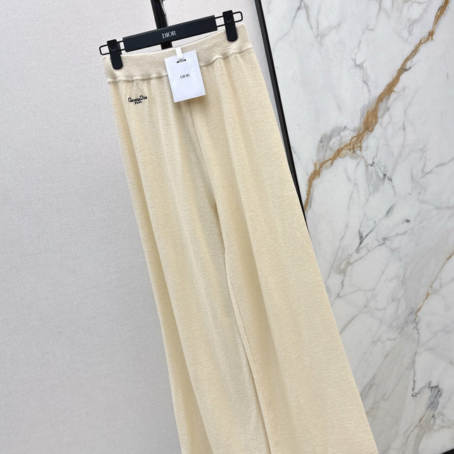 DIOR 25S WIDE-LEG CASHMERE PANTS 570