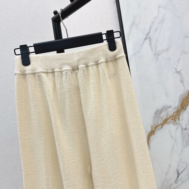 DIOR 25S WIDE-LEG CASHMERE PANTS 570