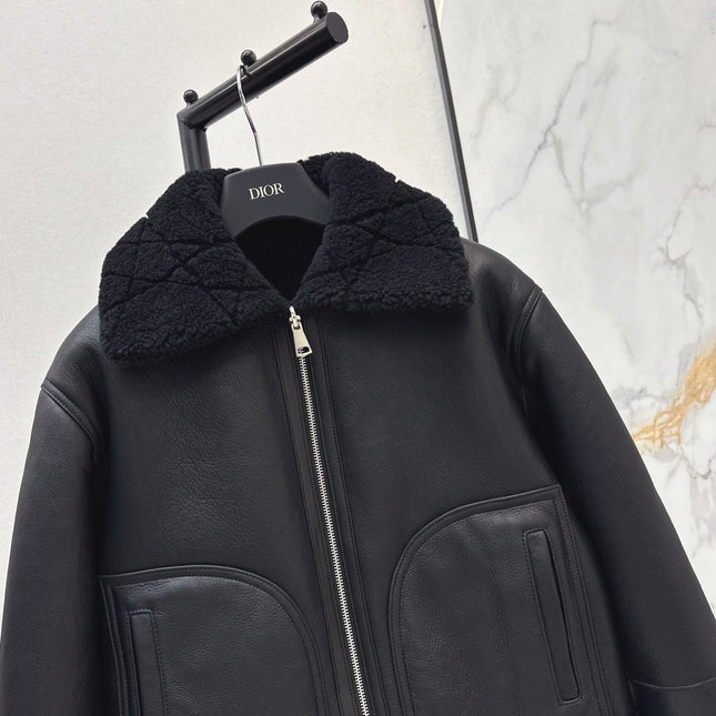 DIOR 25S SHERPA-COLLAR JACKET 542