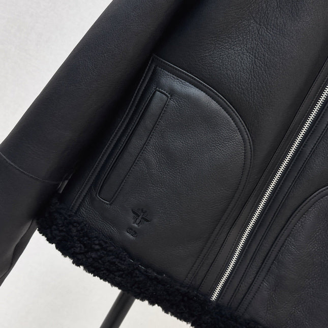 DIOR 25S SHERPA-COLLAR JACKET 542