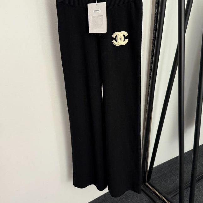 CHANEL 25S KNIT PANTS ELASTIC WAIST 569