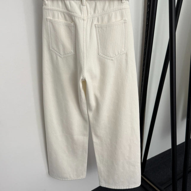 CHANEL 25S HIGH-WAISTED FLEECE-LINED JEANS 564