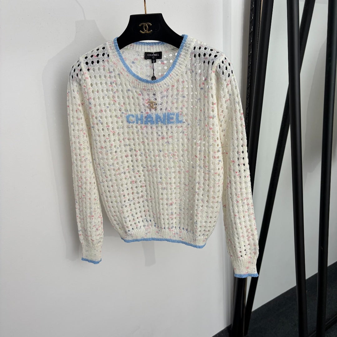 CHANEL 26S LONG-SLEEVE KNIT SWEATER 1491