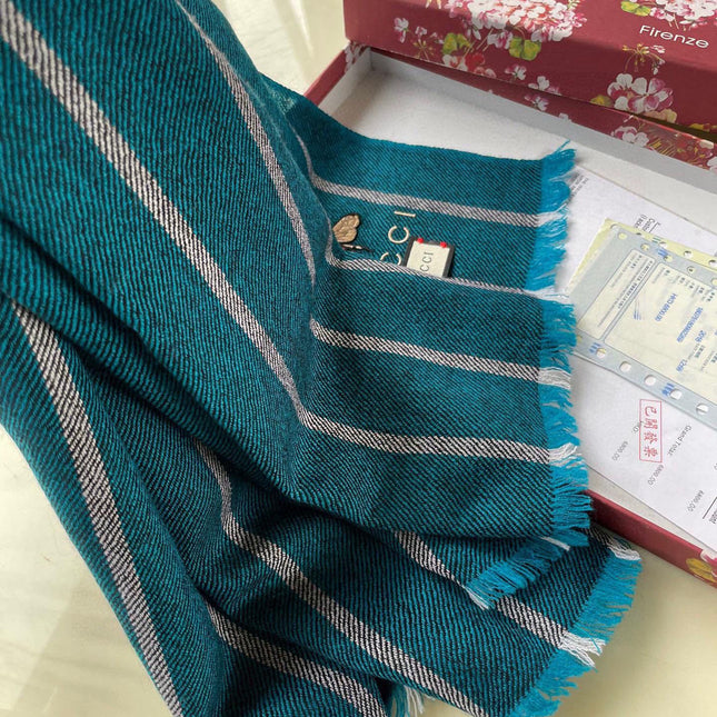 SCARF 200 CM IN COLORFUL CASHMERE 402211