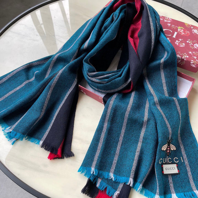 SCARF 200 CM IN COLORFUL CASHMERE 402211