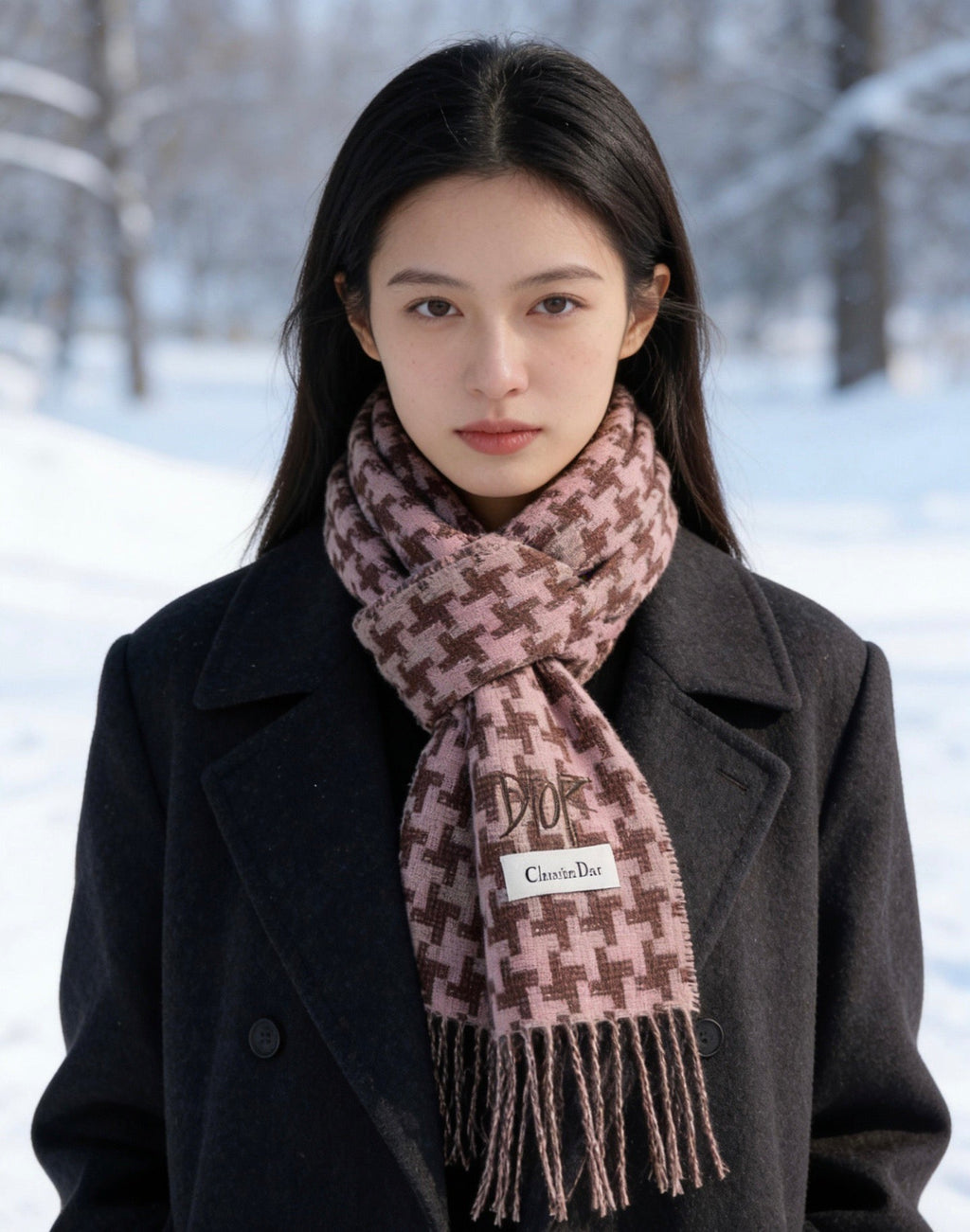 DIOR 26S SCARF 180CM IN CASHMERE 124305
