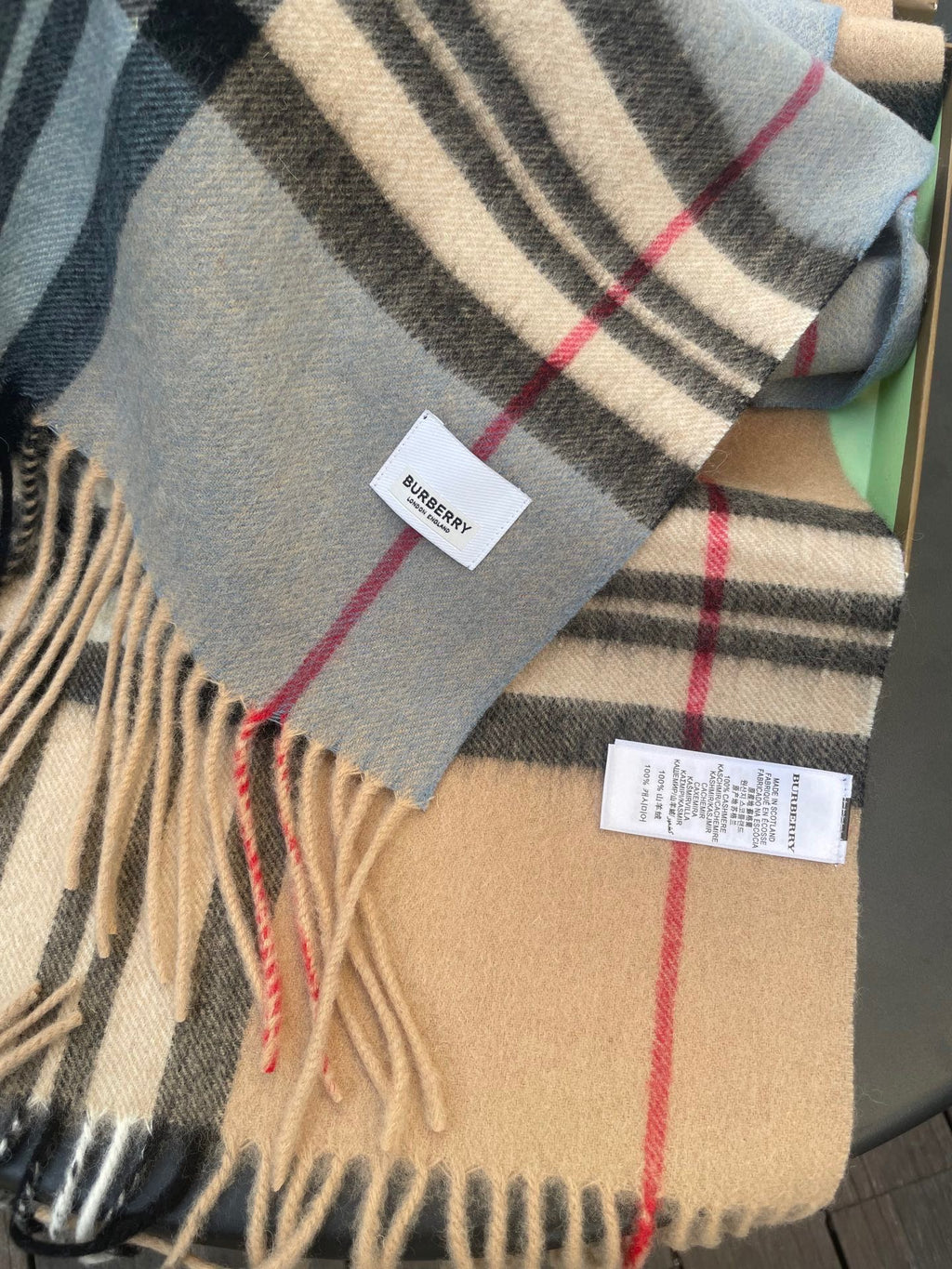 BURBERRY 26S SCARF 168CM IN CASHMERE 163808