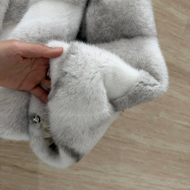 DIOR 25S STAND-COLLAR MINK FUR JACKET 778
