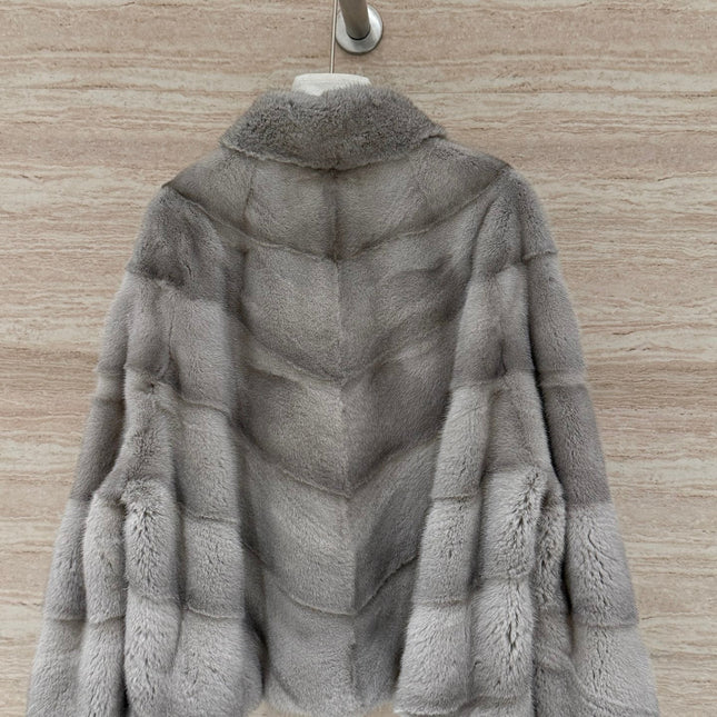 DIOR 25S STAND-COLLAR MINK FUR JACKET 777