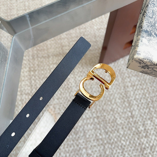 DIOR 25S BELT 20 MM IN BLACK CALFSKIN 613187