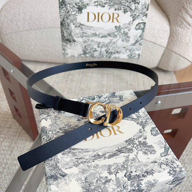 DIOR 25S BELT 20 MM IN BLACK CALFSKIN 613187