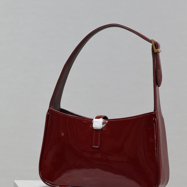 YSL SHOULDER BAG 25 IN RED CALFSKIN GOLD HARDWARE