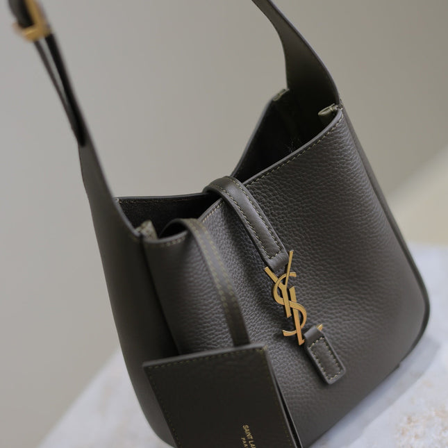 YSL 25S LE 5 À 7 BAG 16 IN LIGHT MUSK GRAINED CALFSKIN GOLD HARDWARE