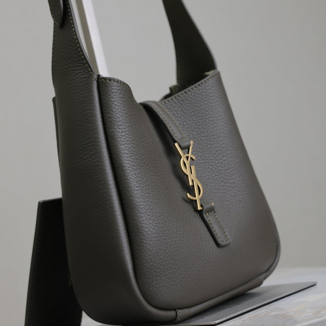 YSL 25S LE 5 À 7 BAG 16 IN LIGHT MUSK GRAINED CALFSKIN GOLD HARDWARE