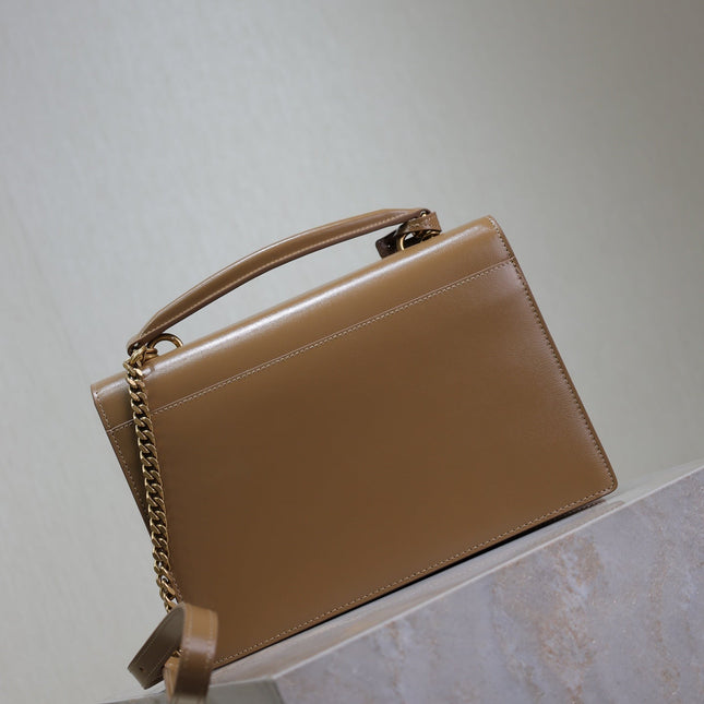 YSL 25S SUNSET MM 25 IN FOX CALFSKIN GOLD HARDWARE