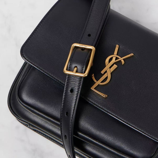 YSL 25S NIKI BABY 22 IN BLACK CALFSKIN GOLD HARDWARE