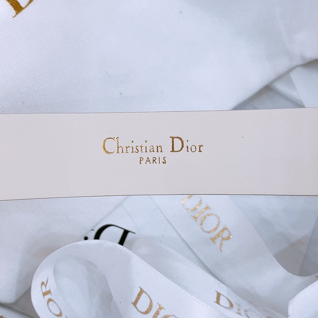 DIOR 25S BELT 25 MM IN WHITE CALFSKIN 561822