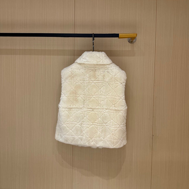 DIOR 25S FAUX RABBIT FUR VEST 769
