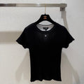 CHANEL 26S SHORT-SLEEVED KNIT SHIRT STYLE 1190